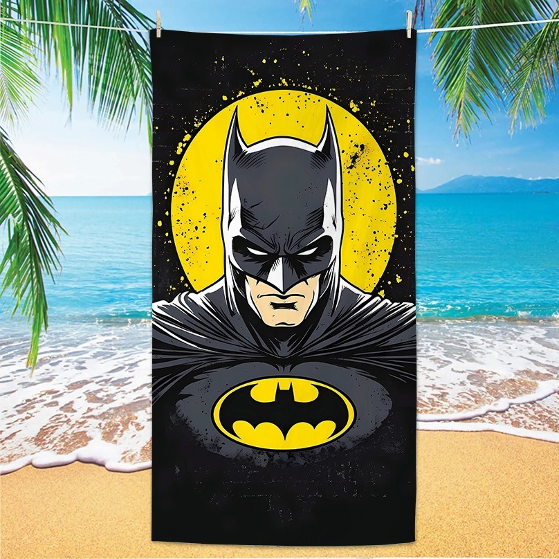 Golf Towel - 다크 디펜더! 3D B-배트맨 디자인 비치