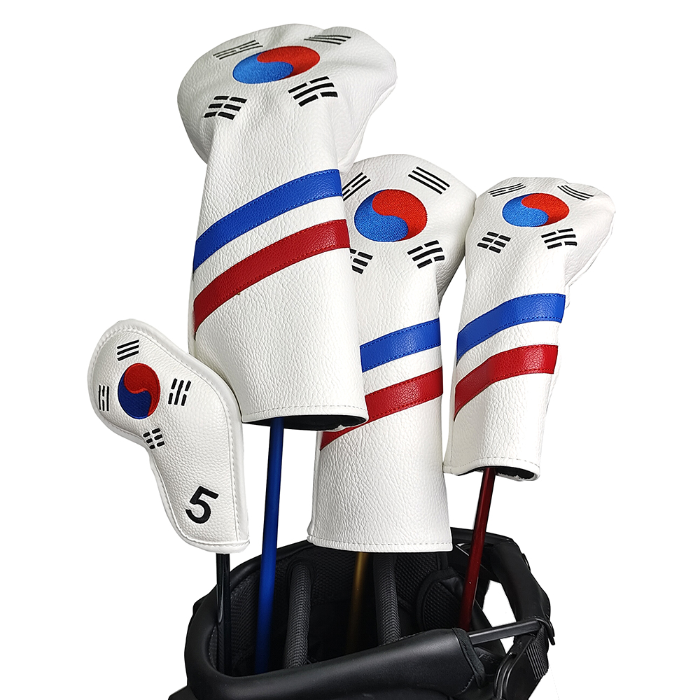 Golf Driver - 한국 애국 골프 헤드커버 세트 -