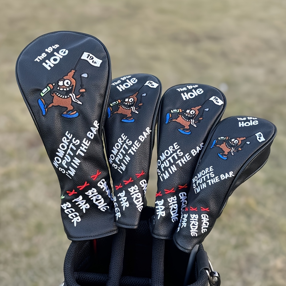 1개/4개입 만화 해적 패턴 골프 헤드커버, 부드러운  - Golf Driver 리뷰 및 가격