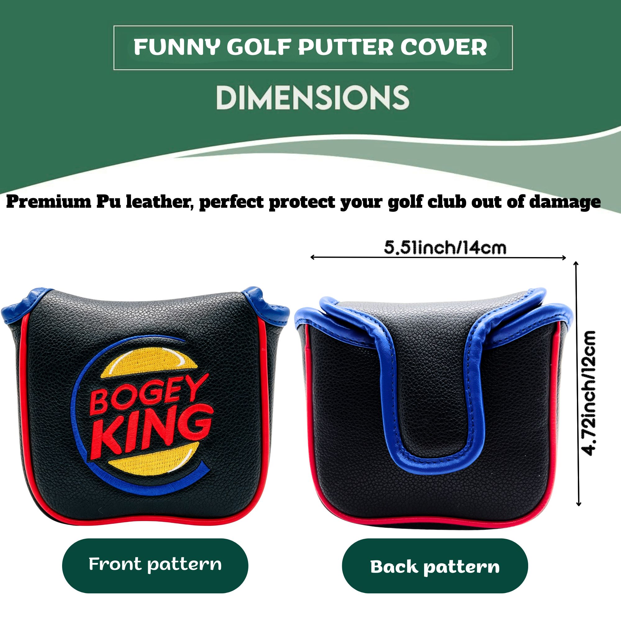 재미있는 보기 킹 골프 헤드커버, 골프 말렛 블레이드  - Golf Putter 리뷰 및 가격