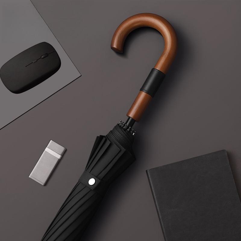 일본식 16개 뼈대 자동 골프 우산 곡선형 손잡이 롱  - Golf Umbrella 리뷰 및 가격
